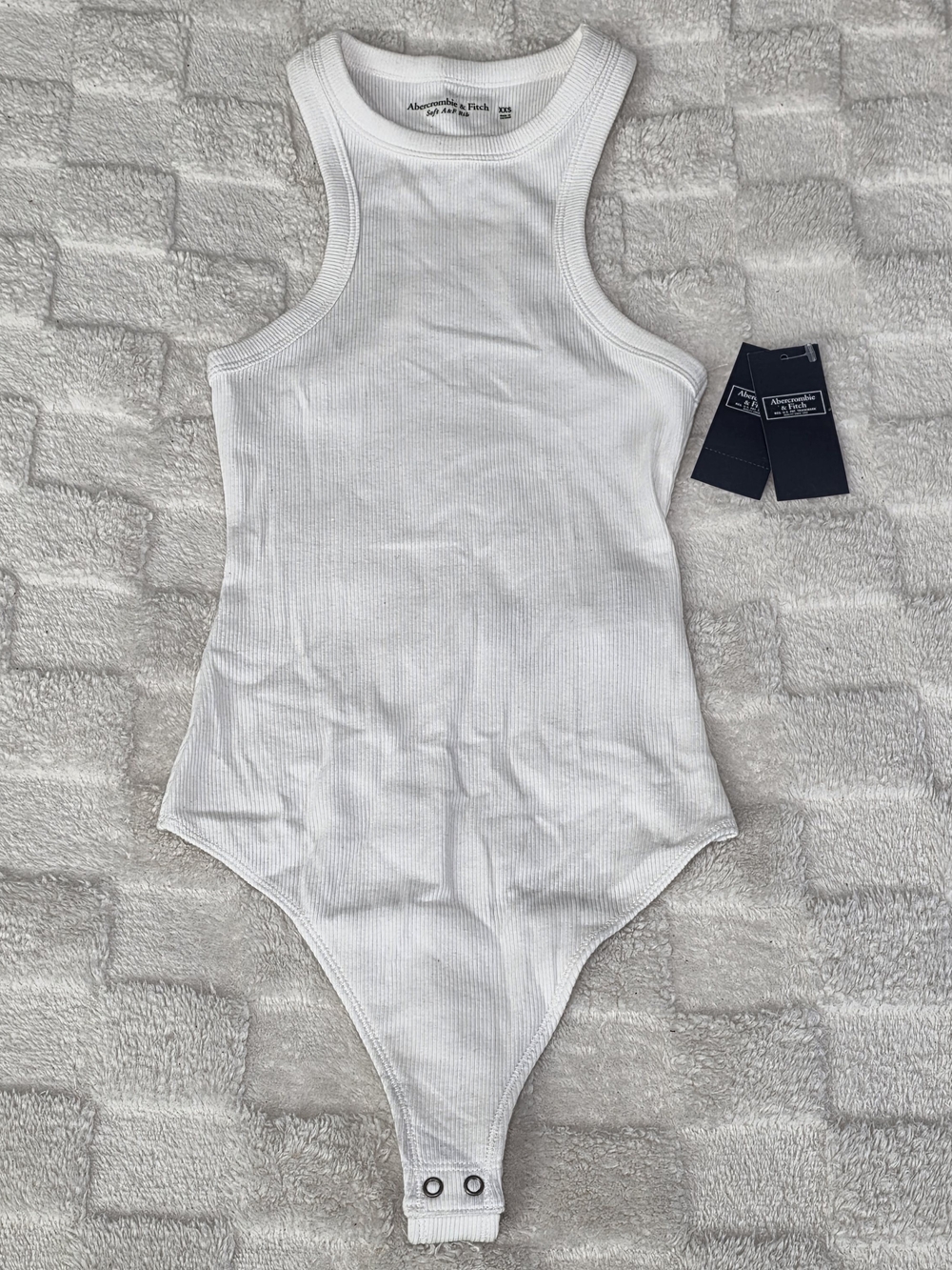 Abercrombie & Fitch Scuba Bodysuit White Size XXS NWT
